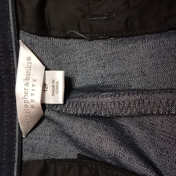 Christopher and Banks Dark Trouser Jean Capris Size 12P - Picture 3 of 3